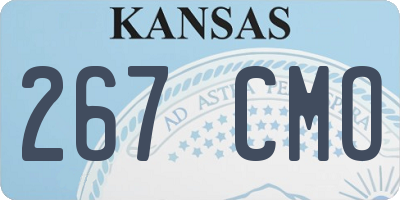 KS license plate 267CMO
