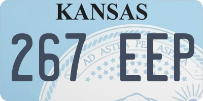 KS license plate 267EEP