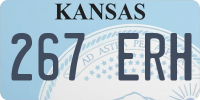 KS license plate 267ERH