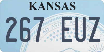 KS license plate 267EUZ
