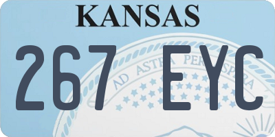 KS license plate 267EYC
