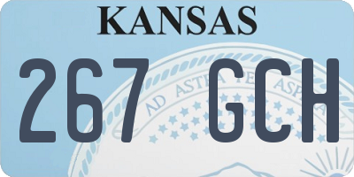 KS license plate 267GCH