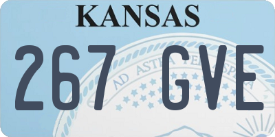 KS license plate 267GVE