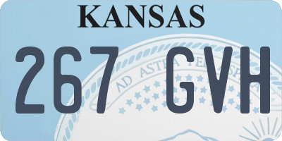 KS license plate 267GVH