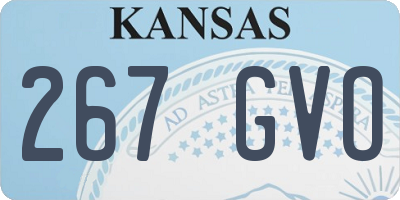 KS license plate 267GVO