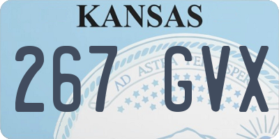 KS license plate 267GVX
