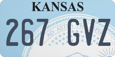 KS license plate 267GVZ