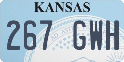 KS license plate 267GWH