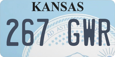 KS license plate 267GWR