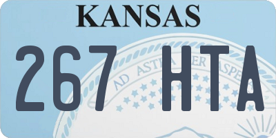 KS license plate 267HTA