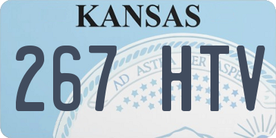 KS license plate 267HTV