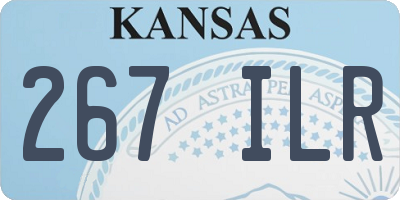 KS license plate 267ILR