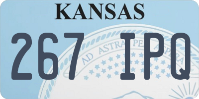 KS license plate 267IPQ