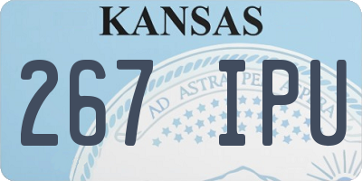 KS license plate 267IPU