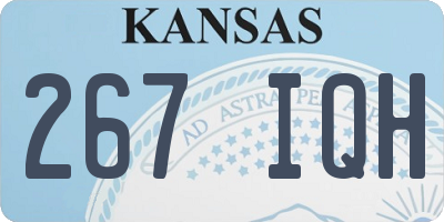 KS license plate 267IQH