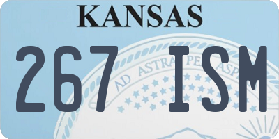 KS license plate 267ISM