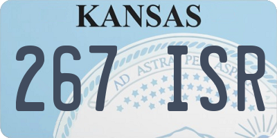 KS license plate 267ISR