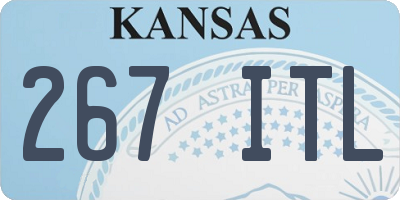 KS license plate 267ITL