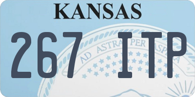 KS license plate 267ITP