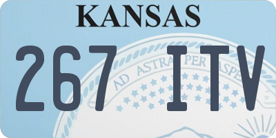 KS license plate 267ITV