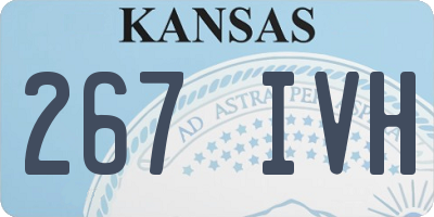 KS license plate 267IVH