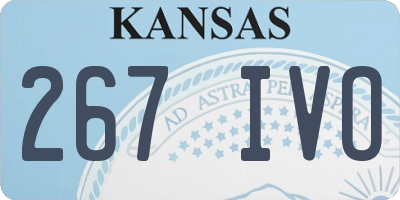 KS license plate 267IVO