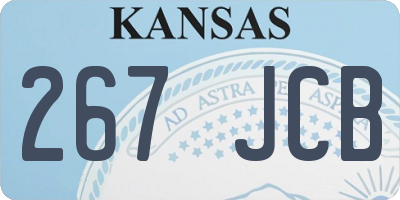 KS license plate 267JCB