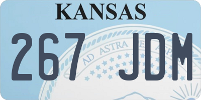 KS license plate 267JDM