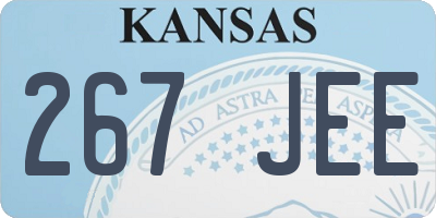 KS license plate 267JEE