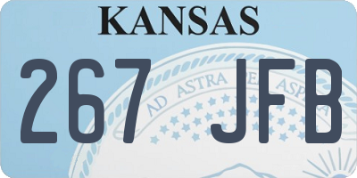 KS license plate 267JFB