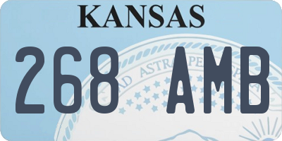 KS license plate 268AMB