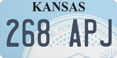 KS license plate 268APJ
