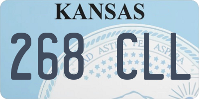 KS license plate 268CLL