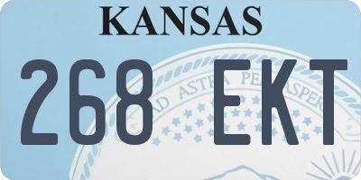 KS license plate 268EKT