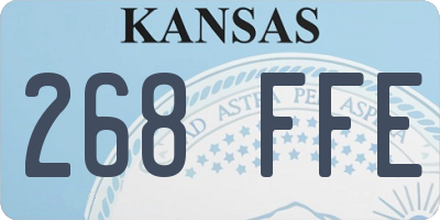 KS license plate 268FFE