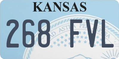 KS license plate 268FVL