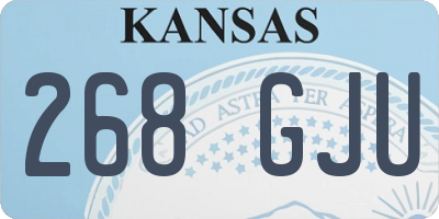 KS license plate 268GJU