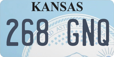 KS license plate 268GNQ
