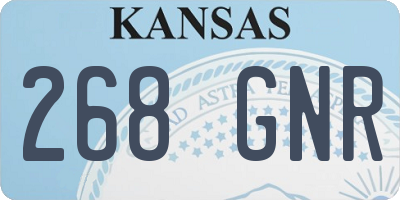 KS license plate 268GNR