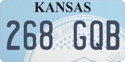 KS license plate 268GQB
