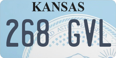 KS license plate 268GVL