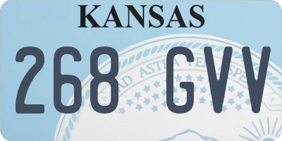 KS license plate 268GVV