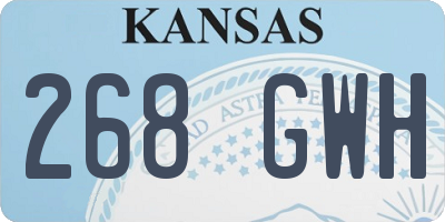 KS license plate 268GWH