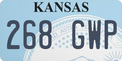 KS license plate 268GWP