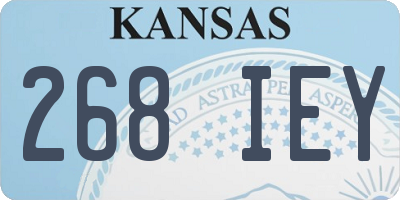 KS license plate 268IEY