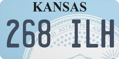 KS license plate 268ILH