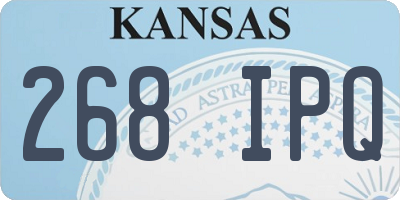 KS license plate 268IPQ