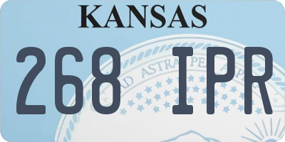 KS license plate 268IPR