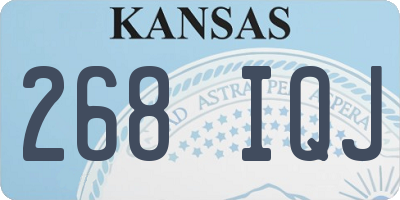 KS license plate 268IQJ