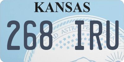 KS license plate 268IRU